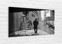 MODERN PAINTING Author's photo on furnishing canvas - Street art - 2001 New York #003
