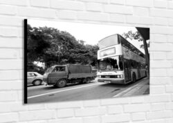 MODERN PAINTING Author's photo on furnishing canvas - Street art - 1998 Singapore #003